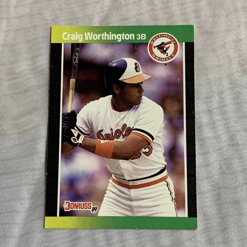 1989 Donruss Craig Worthington Baltimore Orioles Baseball‎ Card #569